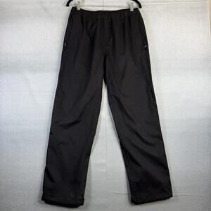 REI Elements Rain Pants Mens Mediumx30 Black Waterproof Pull-On Cresttrail
